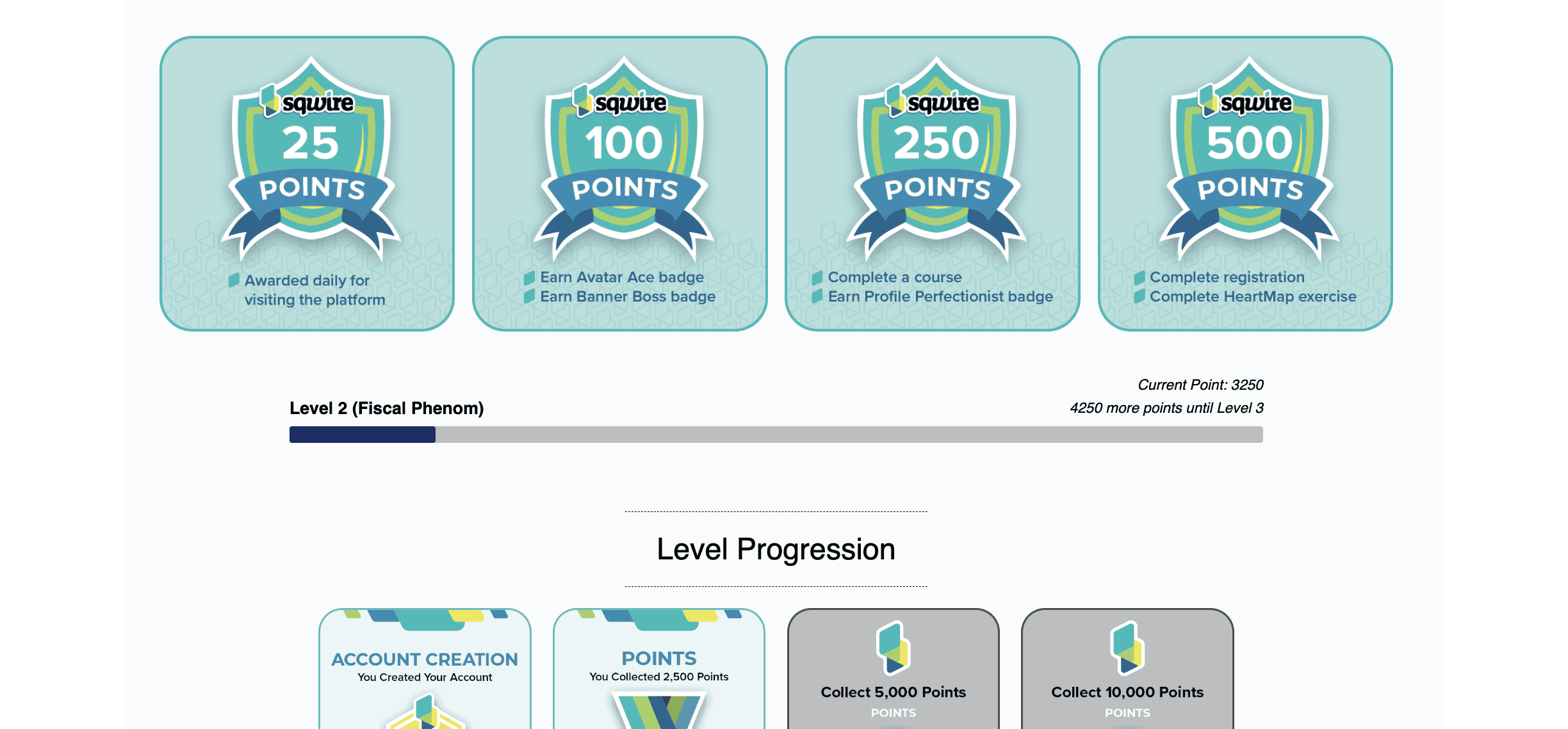 Gamification Screenshot